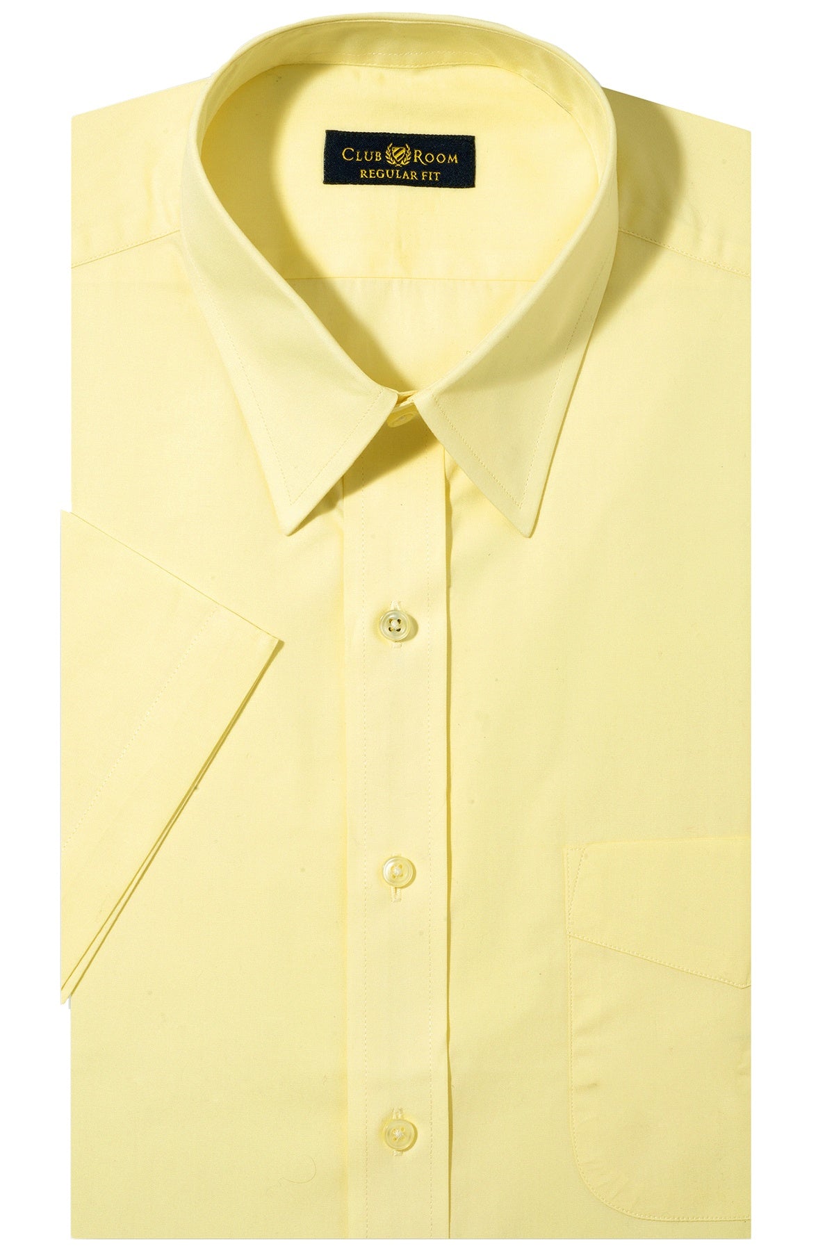 yellow short sleeve dress shirt