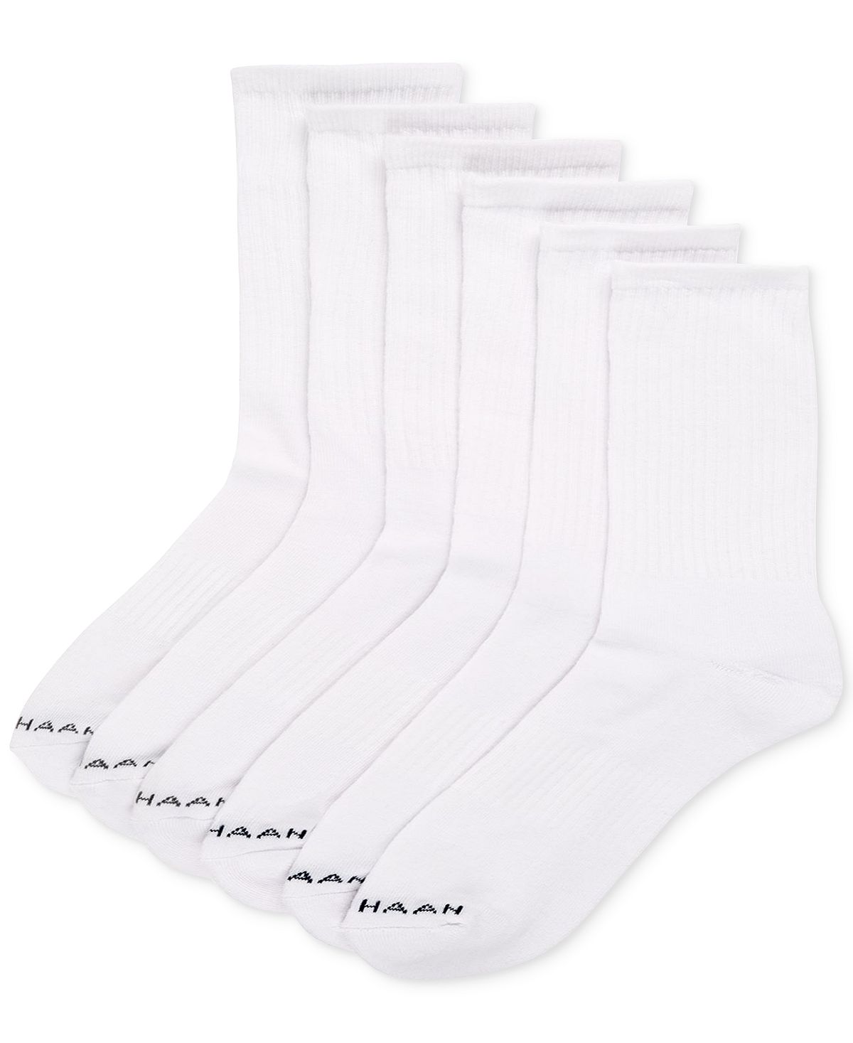 Cole Haan 6-pk. Crew Socks White – CheapUndies