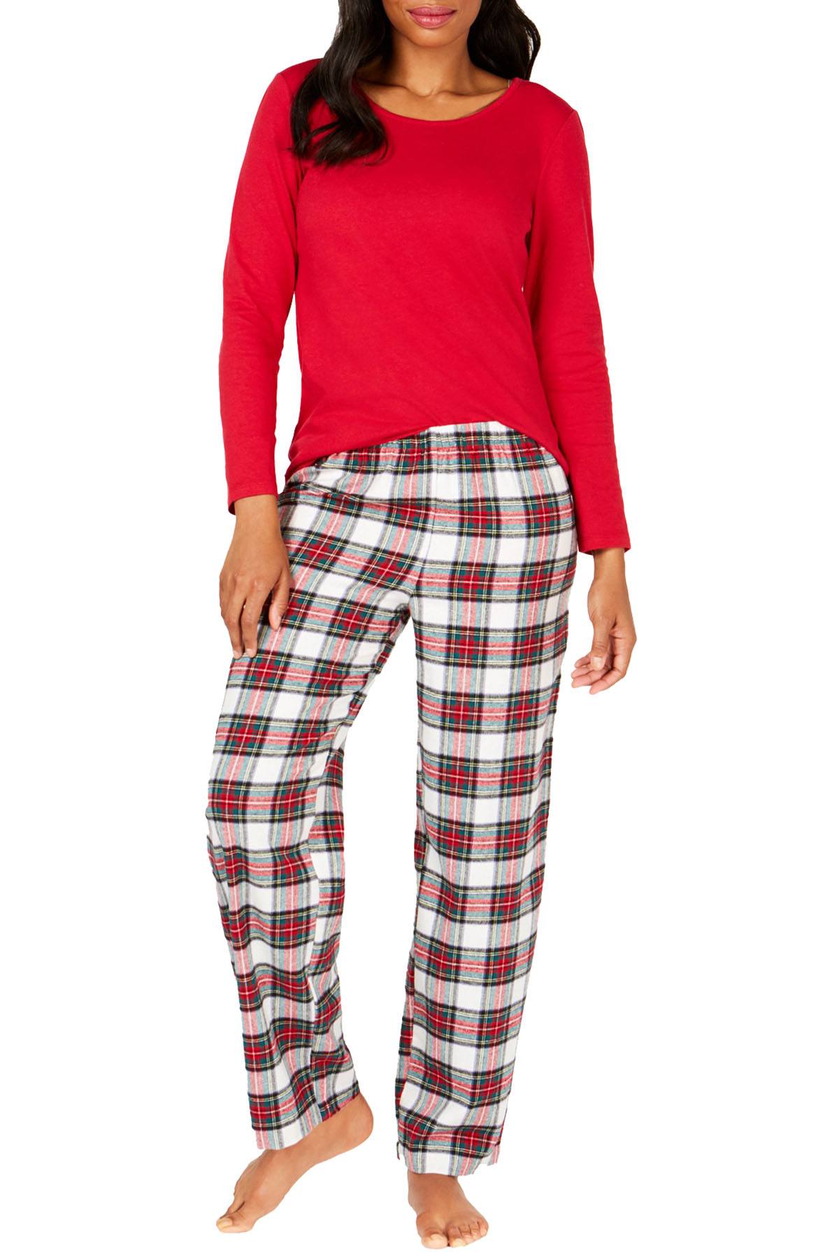 Family PJs Women's Holiday Mix It Pajama Set in Stewart Plaid | CheapUndies