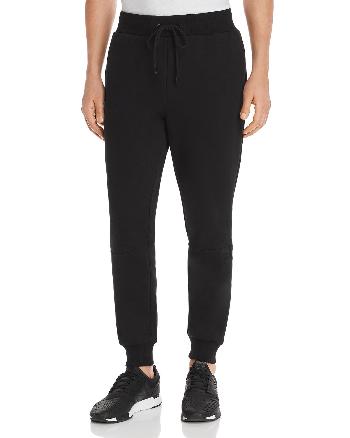 Fila Topher Logo-embroidered Sweatpants Black – CheapUndies