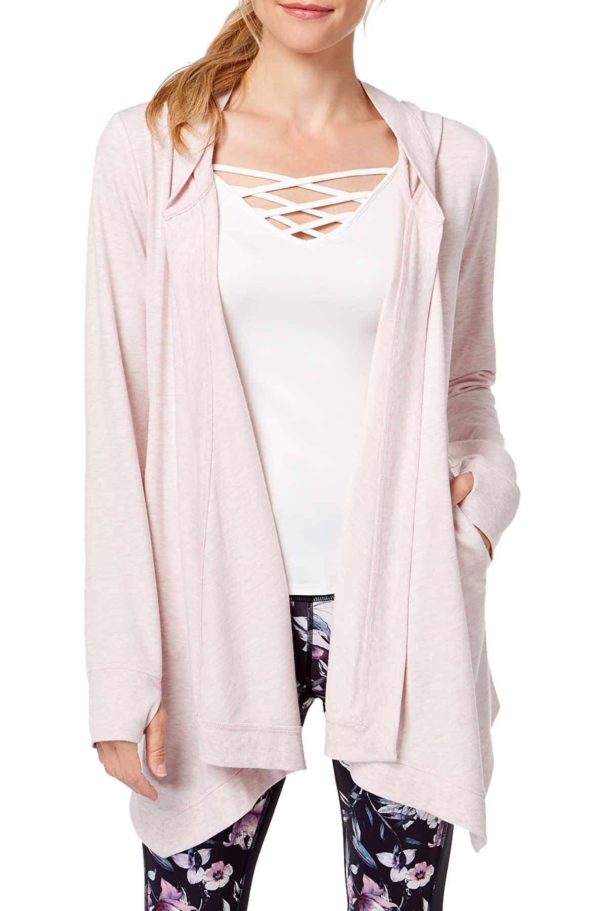 Ideology Posy Pink Heather Hooded Wrap
