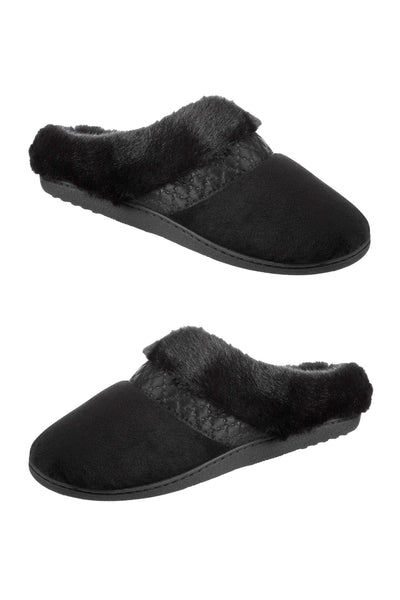 isotoner enhanced heel cushion slippers