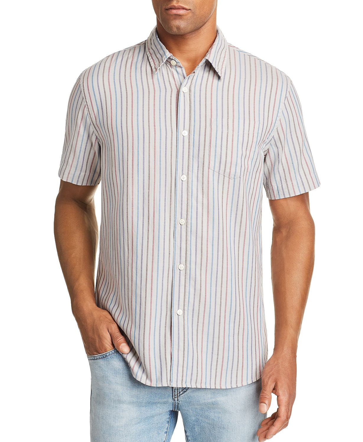 Jachs Ny Short-sleeve Striped Regular Fit Shirt – CheapUndies
