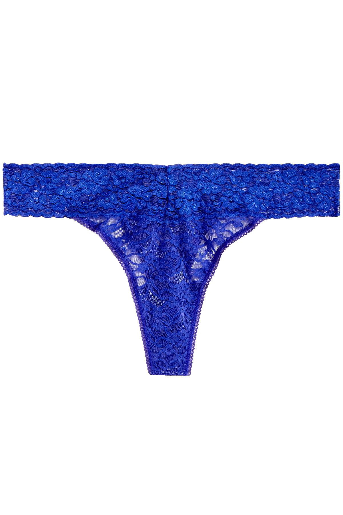 Jenni Lace Thong in Lapis Blue | CheapUndies