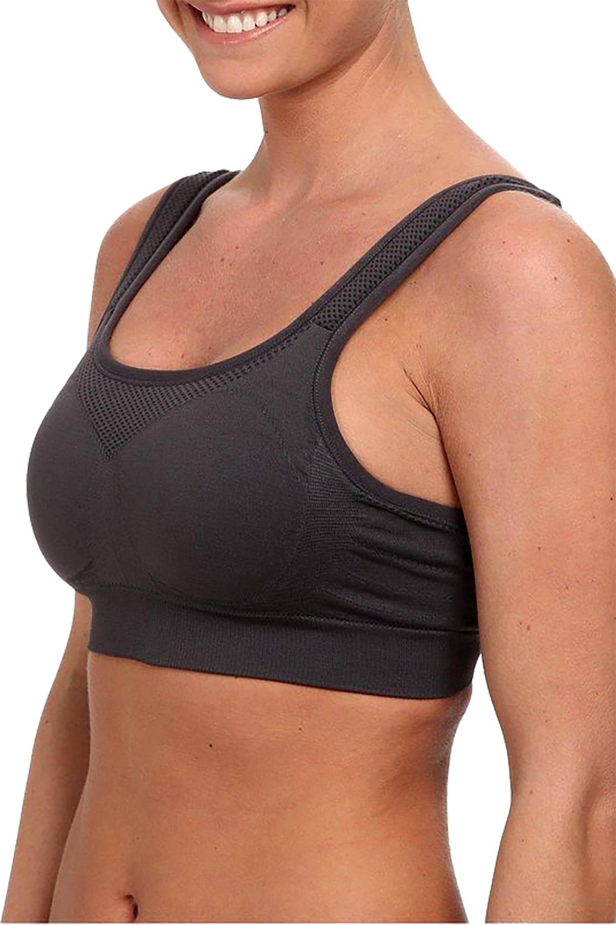 Jockey Iron Grey High Impact Seamless Sports Bra Cheapundies 