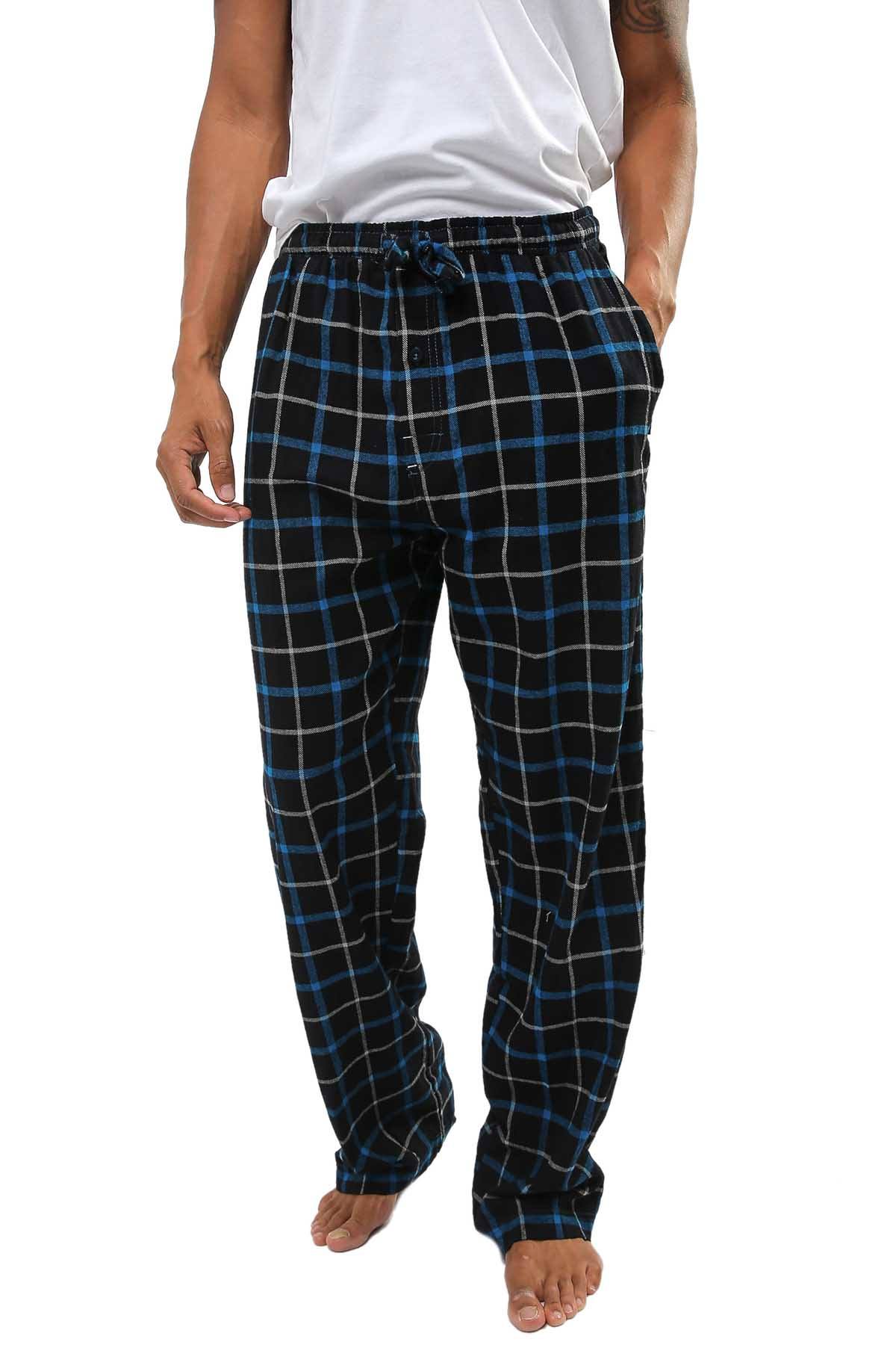 Memphis Blues Black/Blue/White Flannel Pajama Pant | CheapUndies