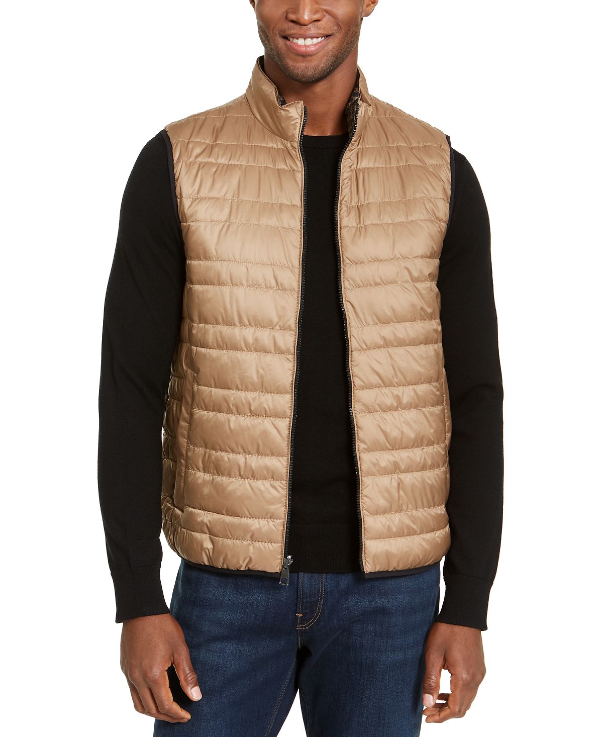 Michael Kors Lightweight Reversible Puffer Vest Husk – CheapUndies