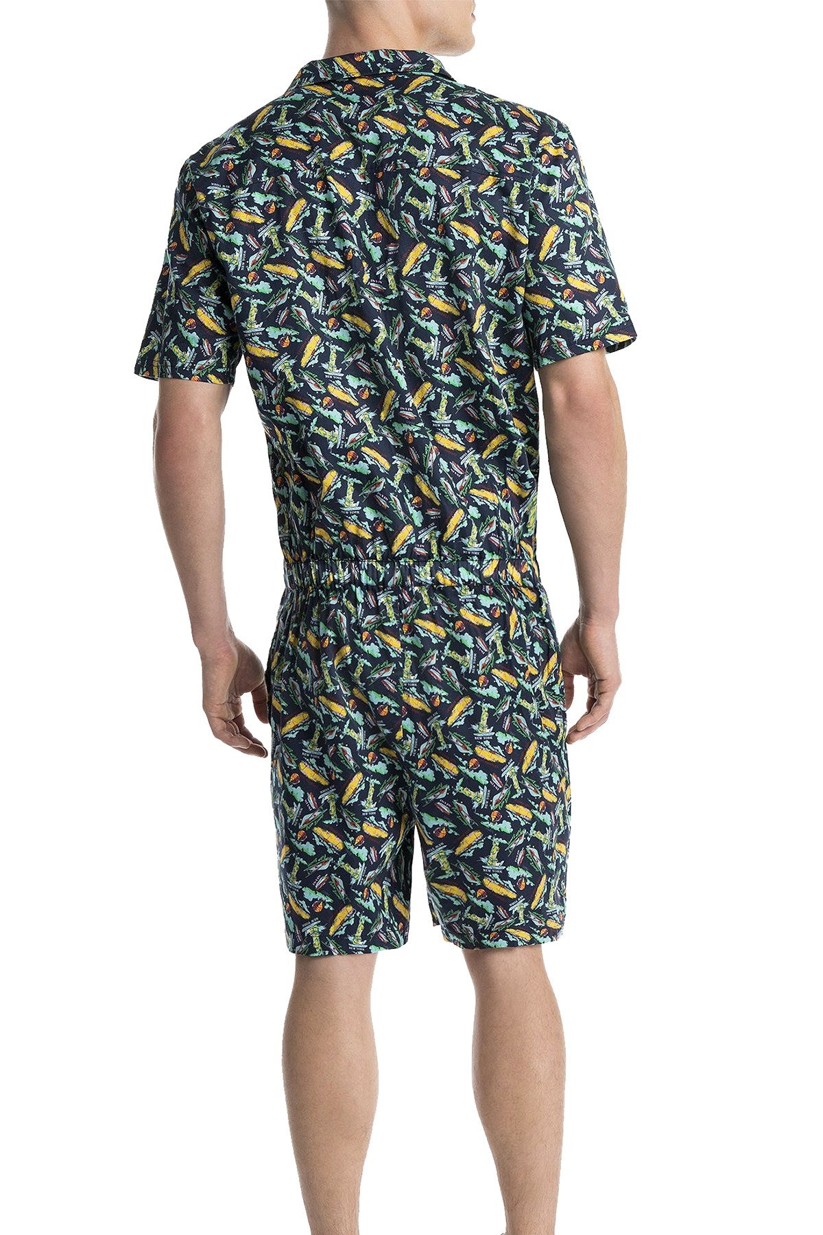 Mr.Turk x 2(X)IST Navy Tourist-Print Oversized Jumpsuit | CheapUndies
