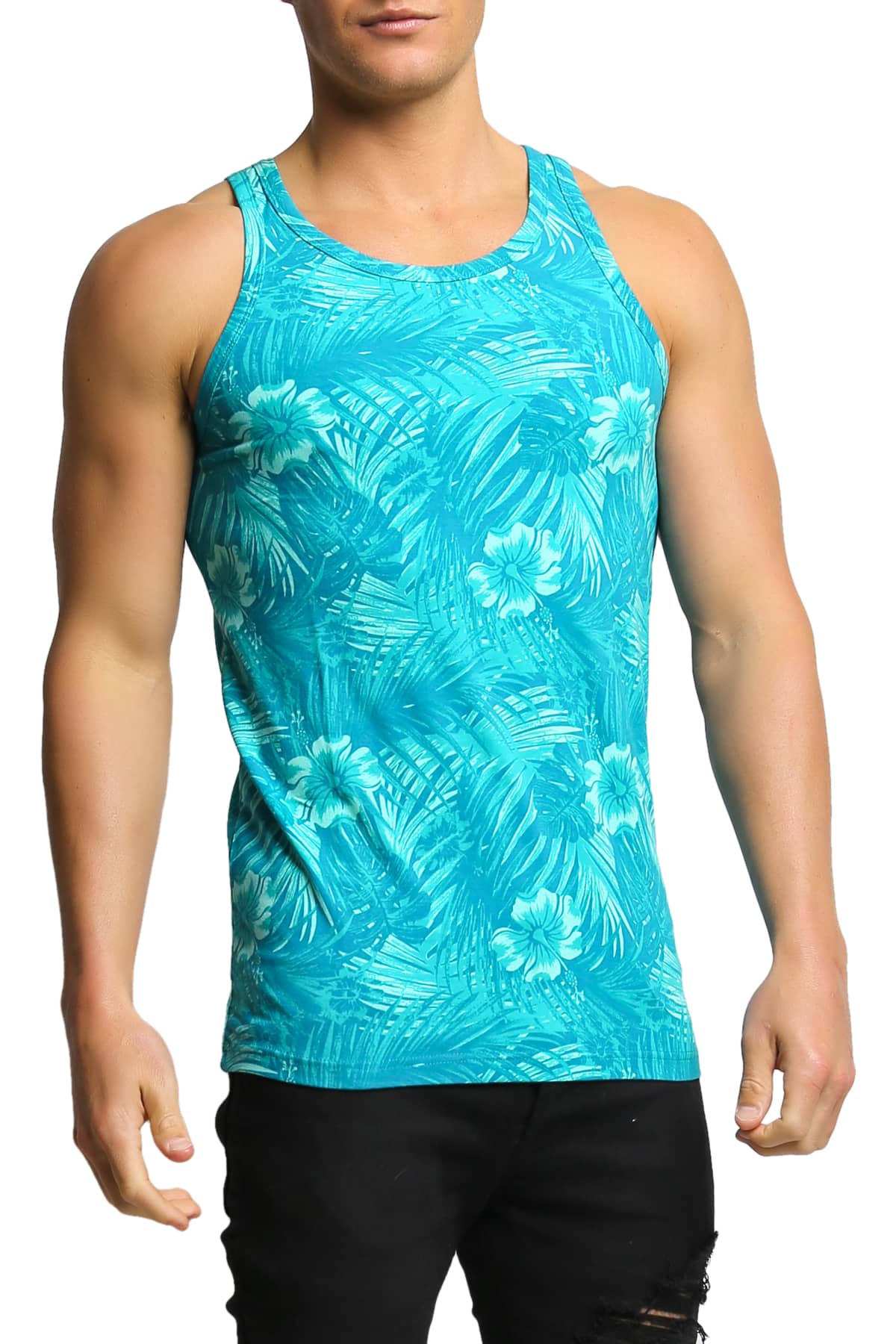 Papi Teal Oasis Tank Top | CheapUndies