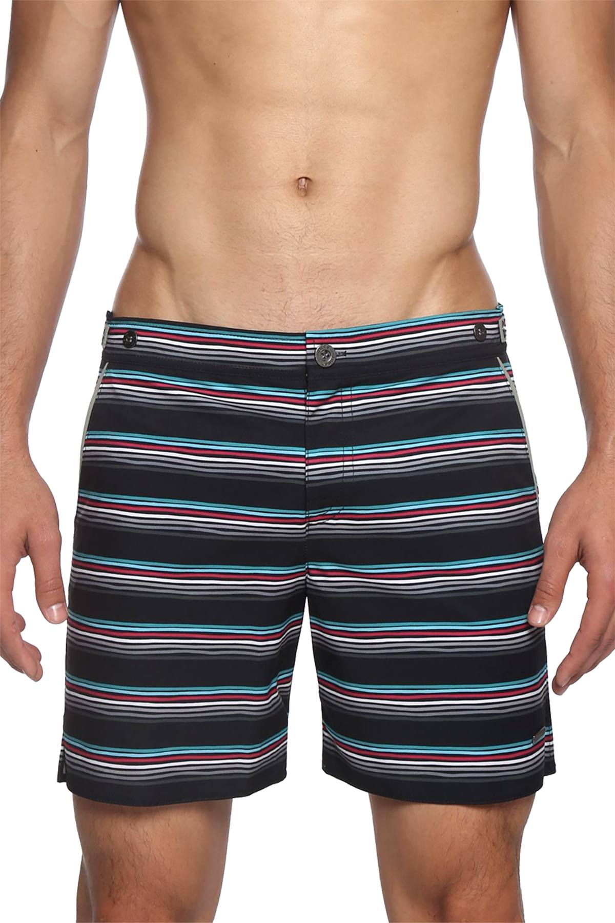 Parke and Ronen Black Ventura Stripe 6