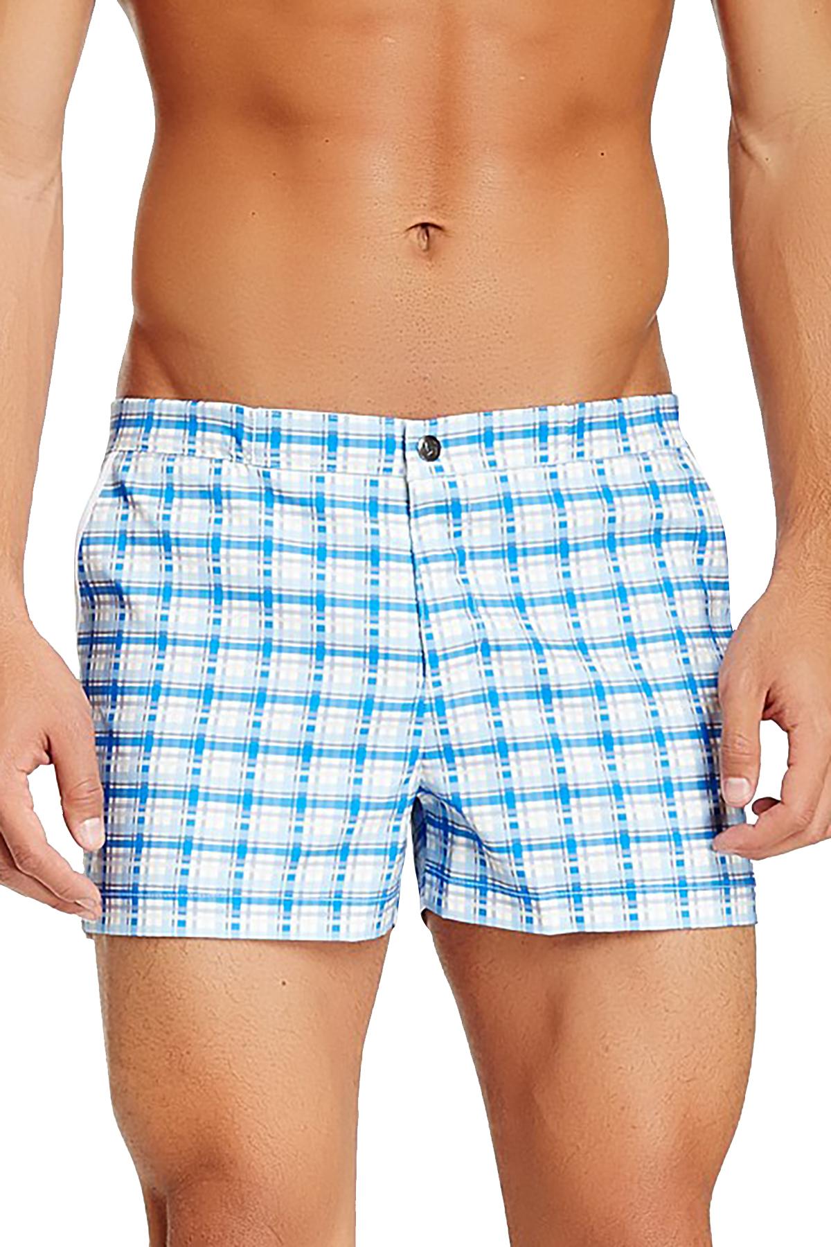 Parke and Ronen Blue/White Plaid 2