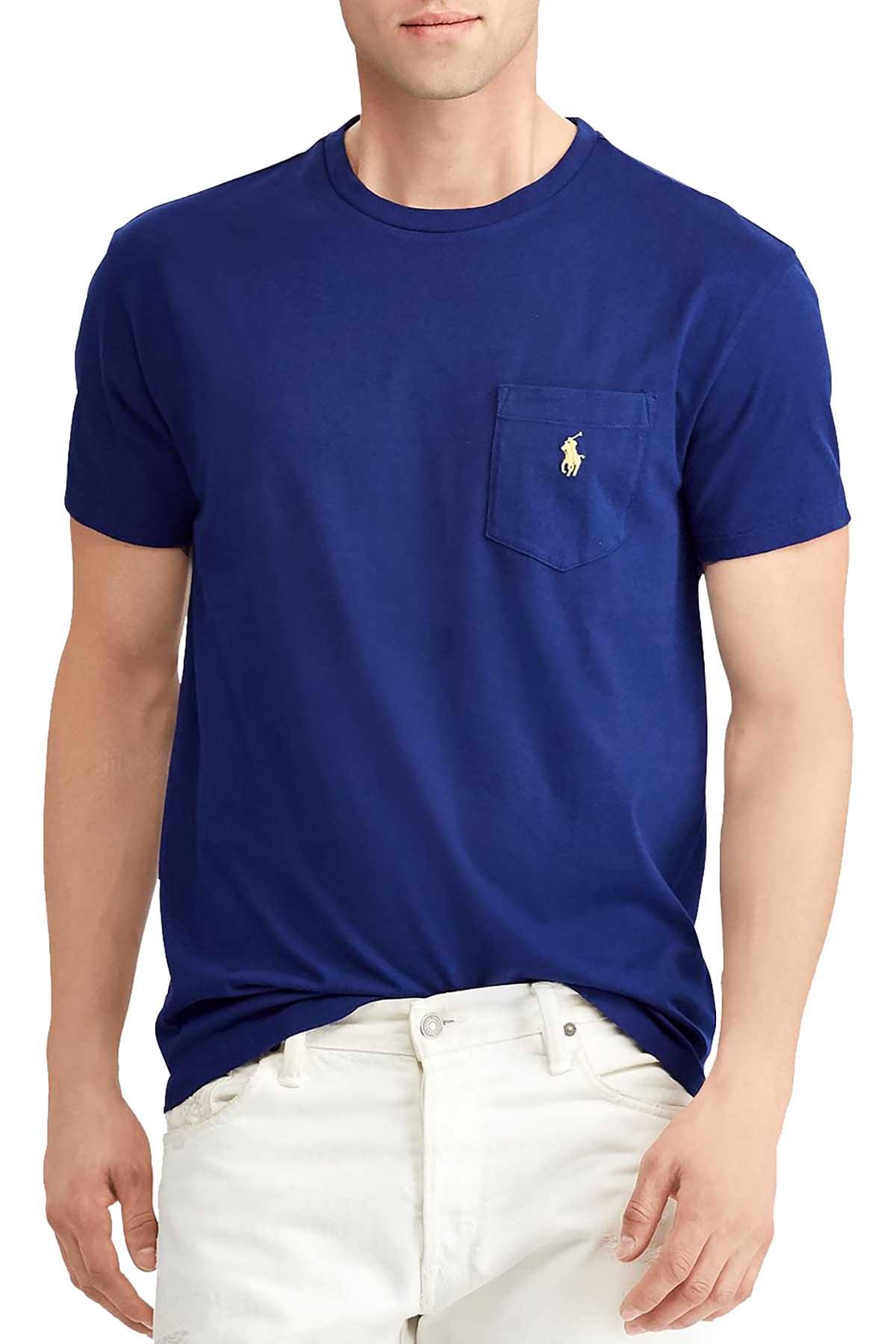 Polo Ralph Lauren Provincetown Blue Solid Big/Tall Pocket T Shirt – CheapUndies