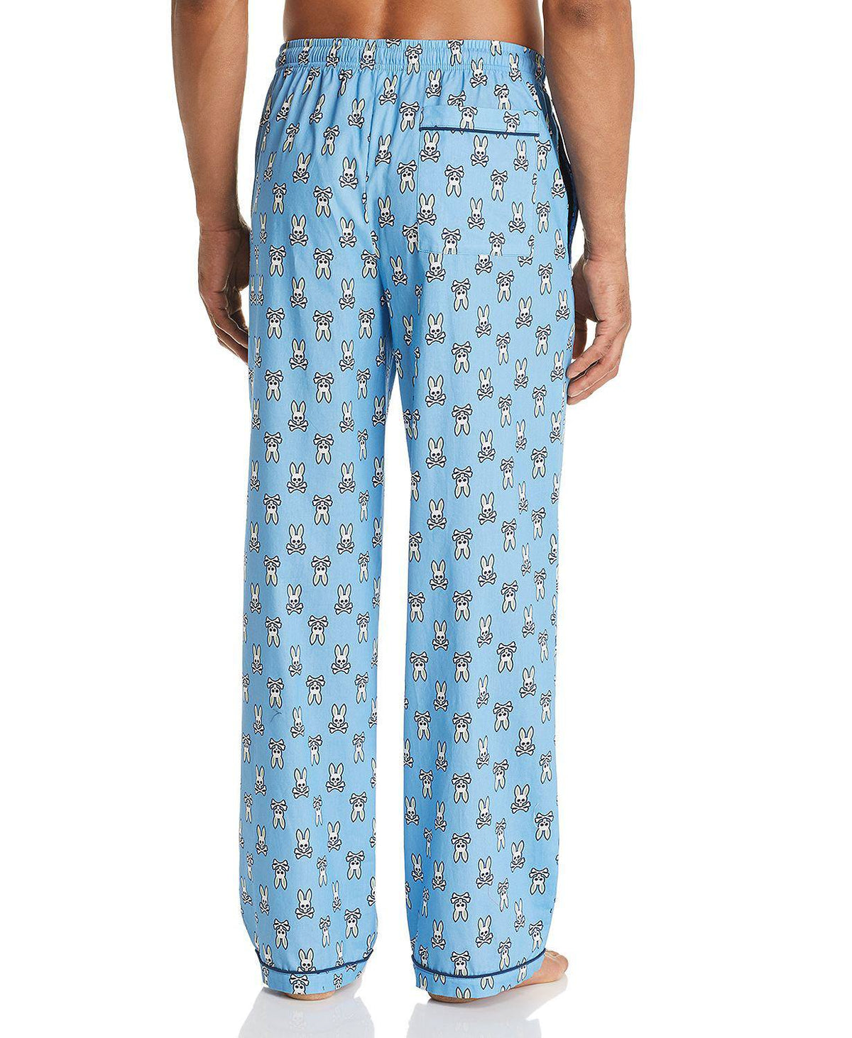 Psycho Bunny Logo Print Pajama Pants In Celeste Bunny – CheapUndies