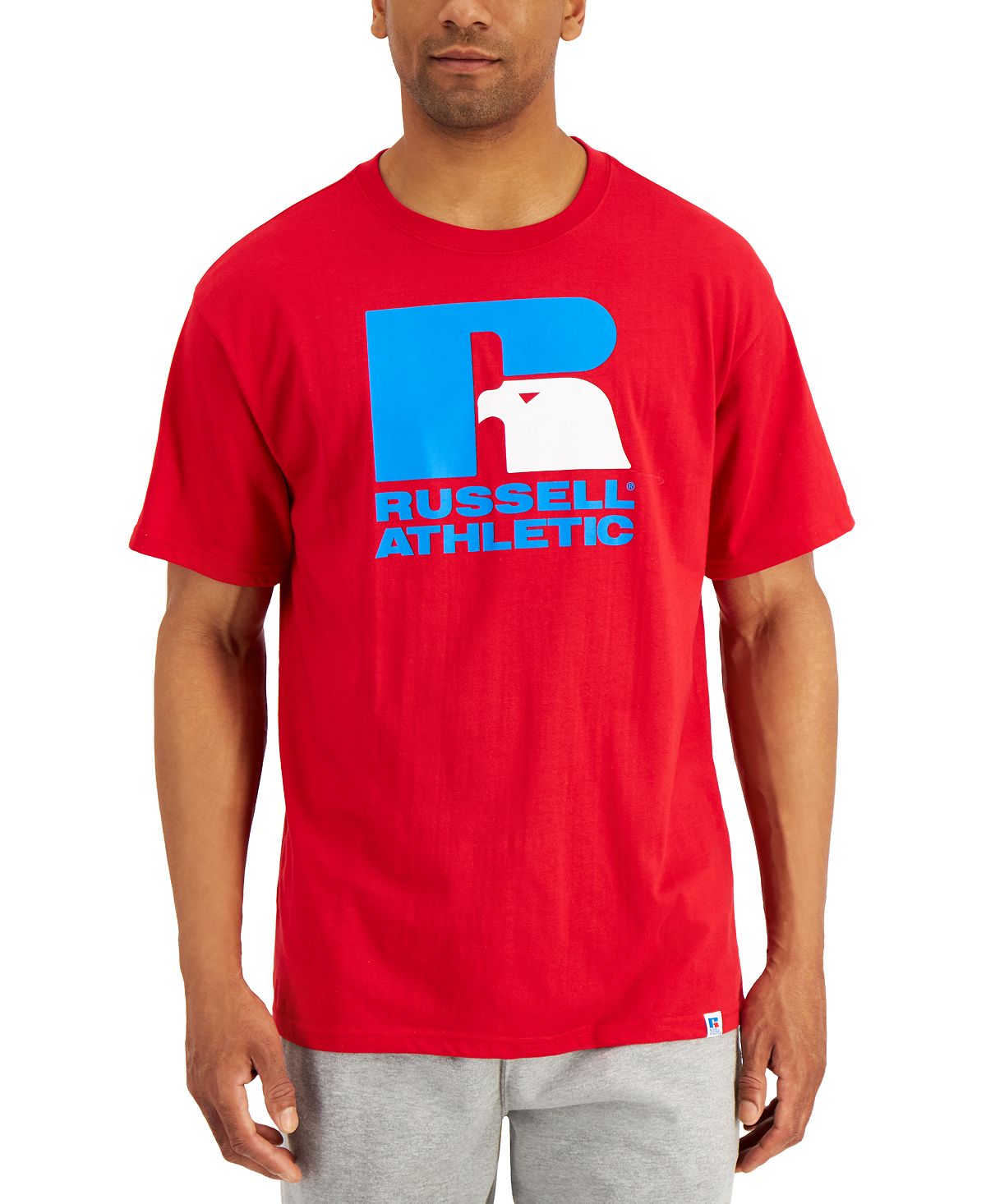 Russell Athletic Lawrence Logo Graphic T-shirt Red Coast – CheapUndies