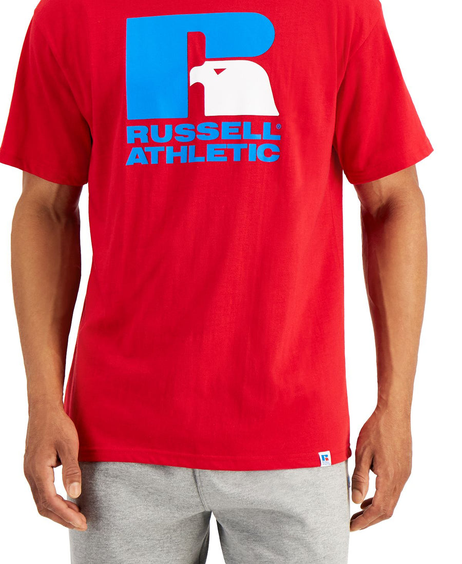 Russell Athletic Lawrence Logo Graphic T-shirt Red Coast – CheapUndies