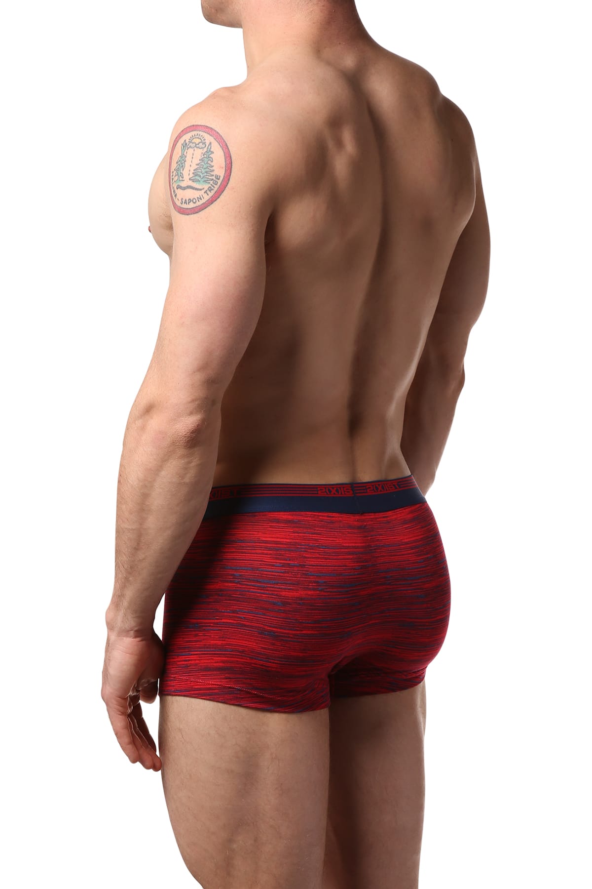 2(X)IST Red Graphic Modal Formula One No-Show Trunk