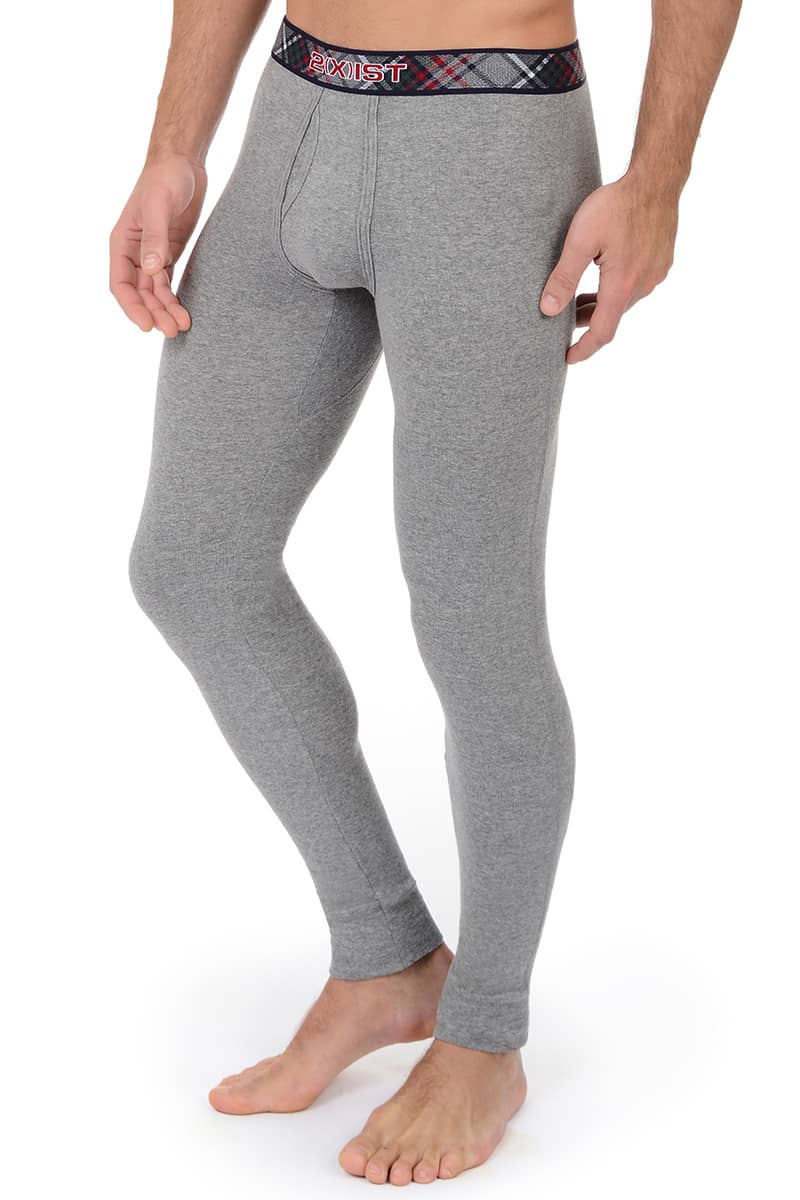 2(X)IST Grey Tartan Long Underwear