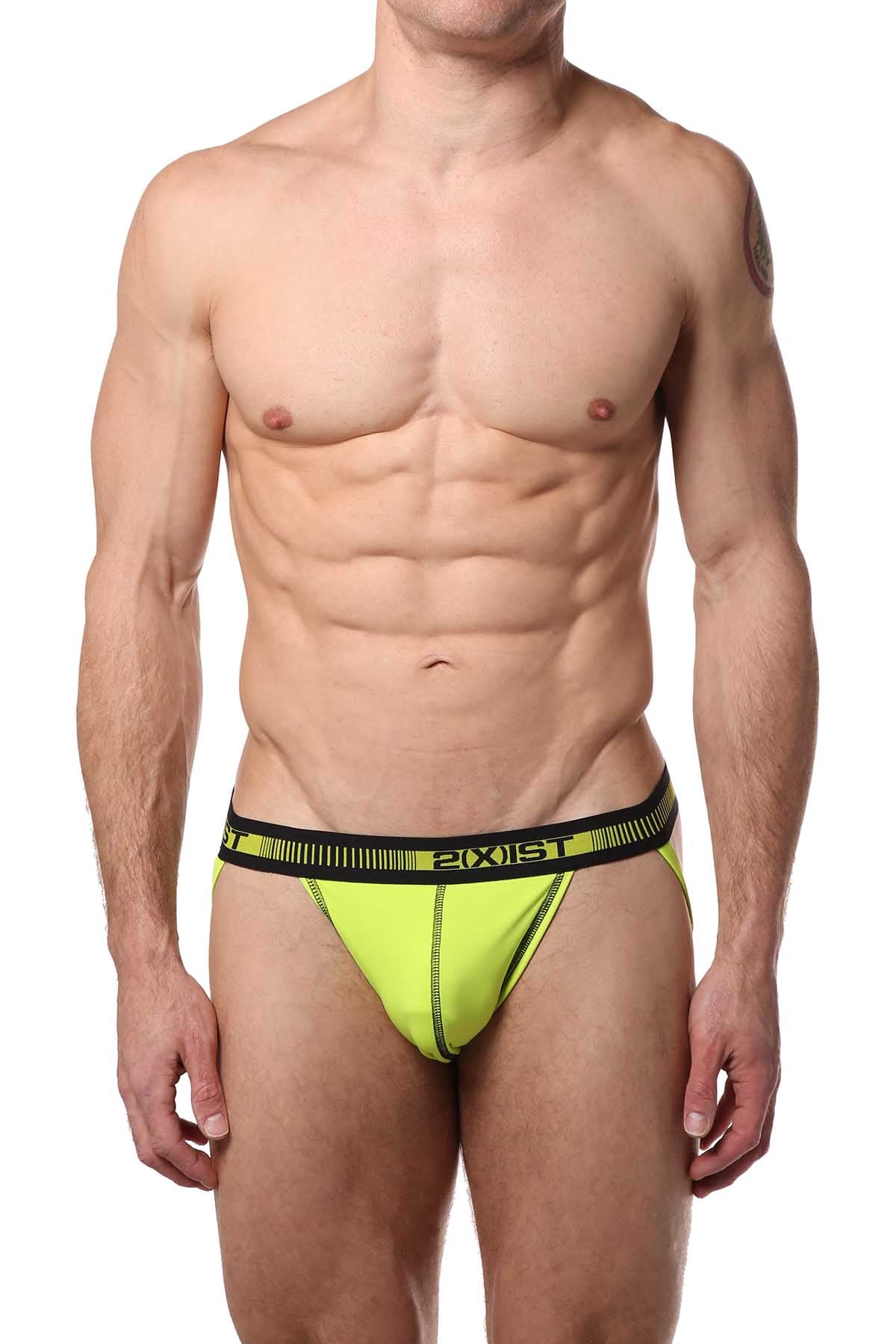 2(X)IST Lead & Lime Performance Jock 2-Pack