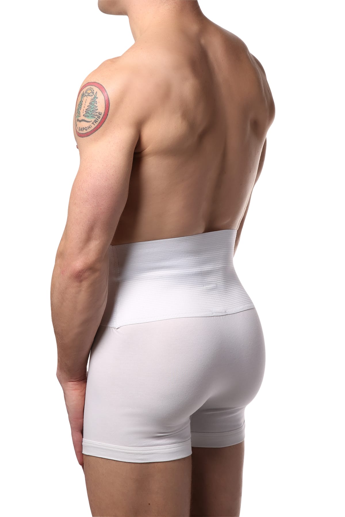 2(X)IST White 8 Inch Shaper Boxer Brief