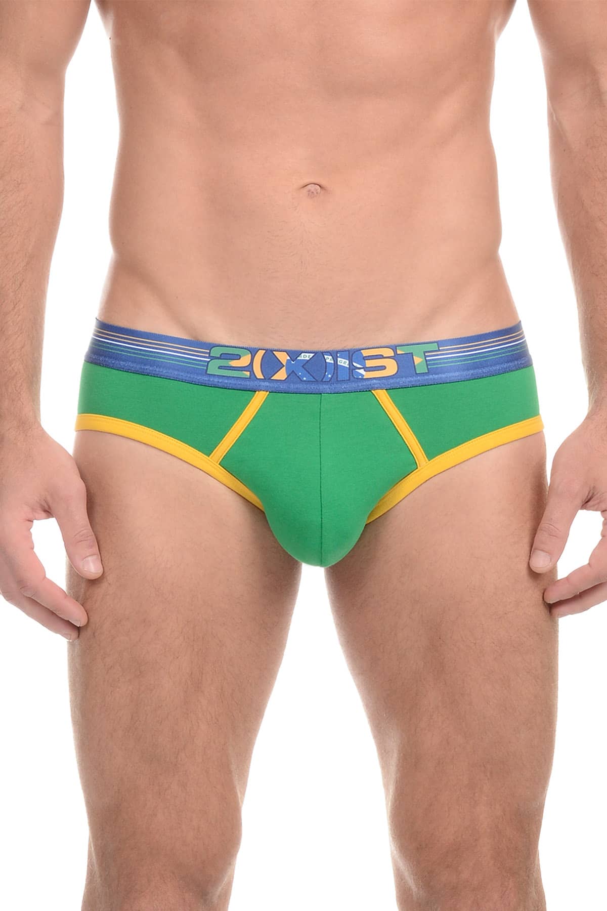 2(X)IST Bonsai Green Brazil No-Show Brief