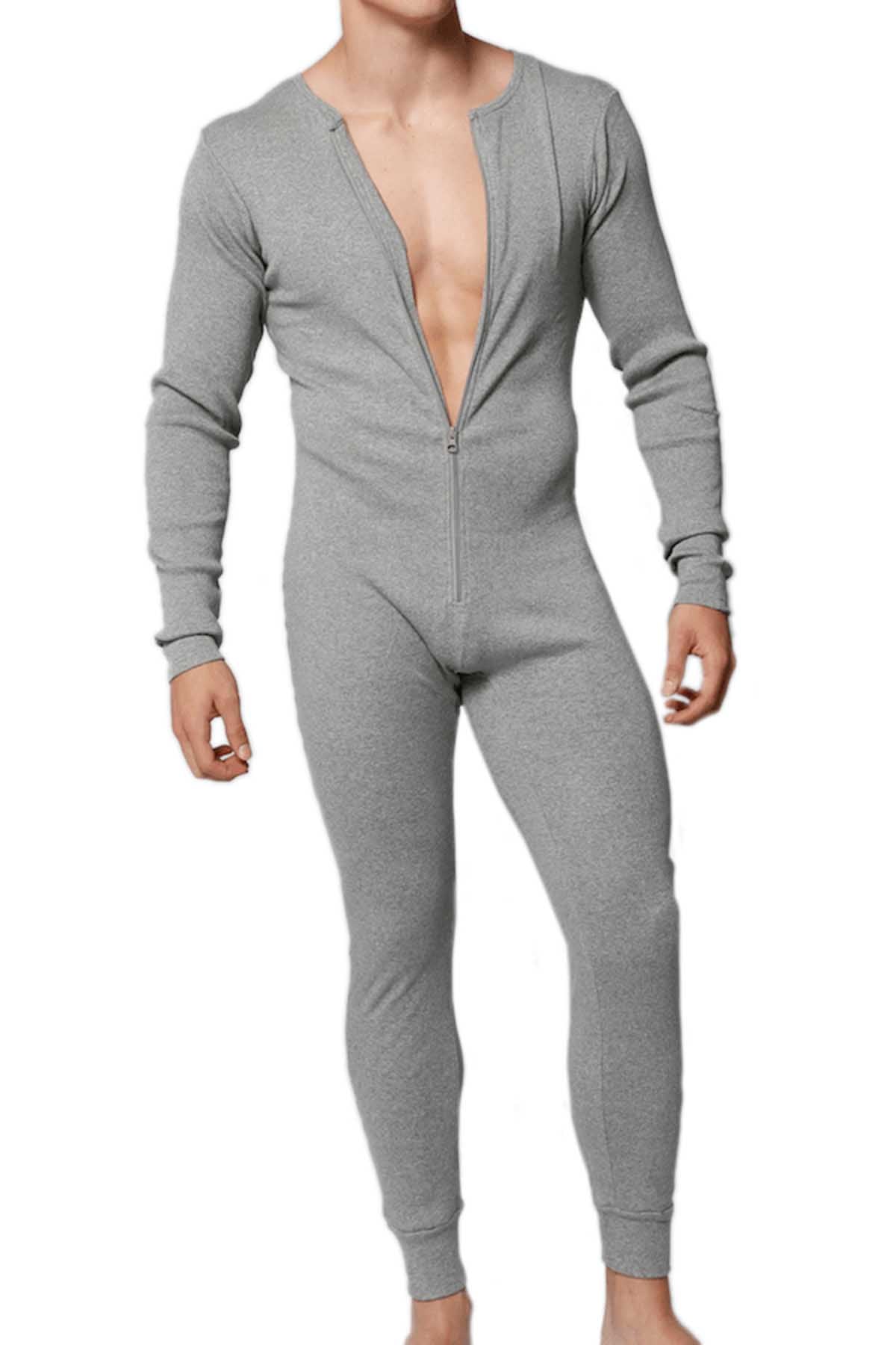 H.I.M. Lumber Jack Grey Union Suit | CheapUndies