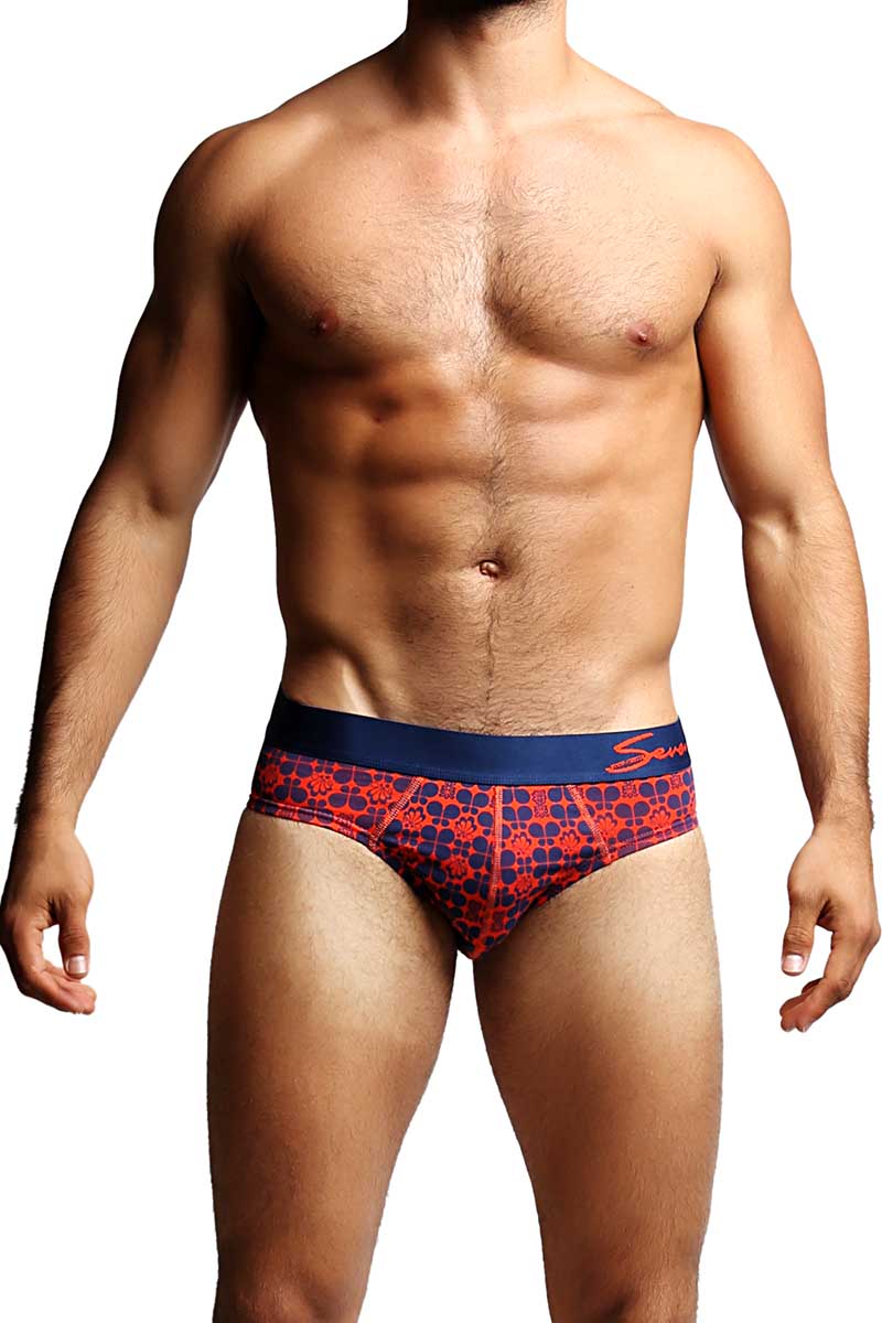 2-Pack Seven7 Navy & Red Brief