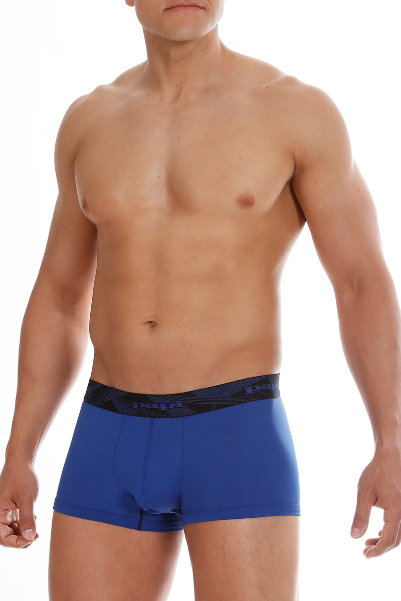 2-Pack Papi Blue & Black Performance Mesh Brazilian Trunks