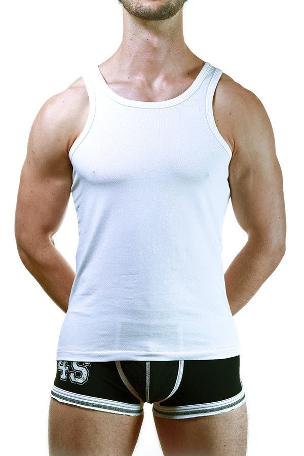 4Skins White Athletic Tank Top