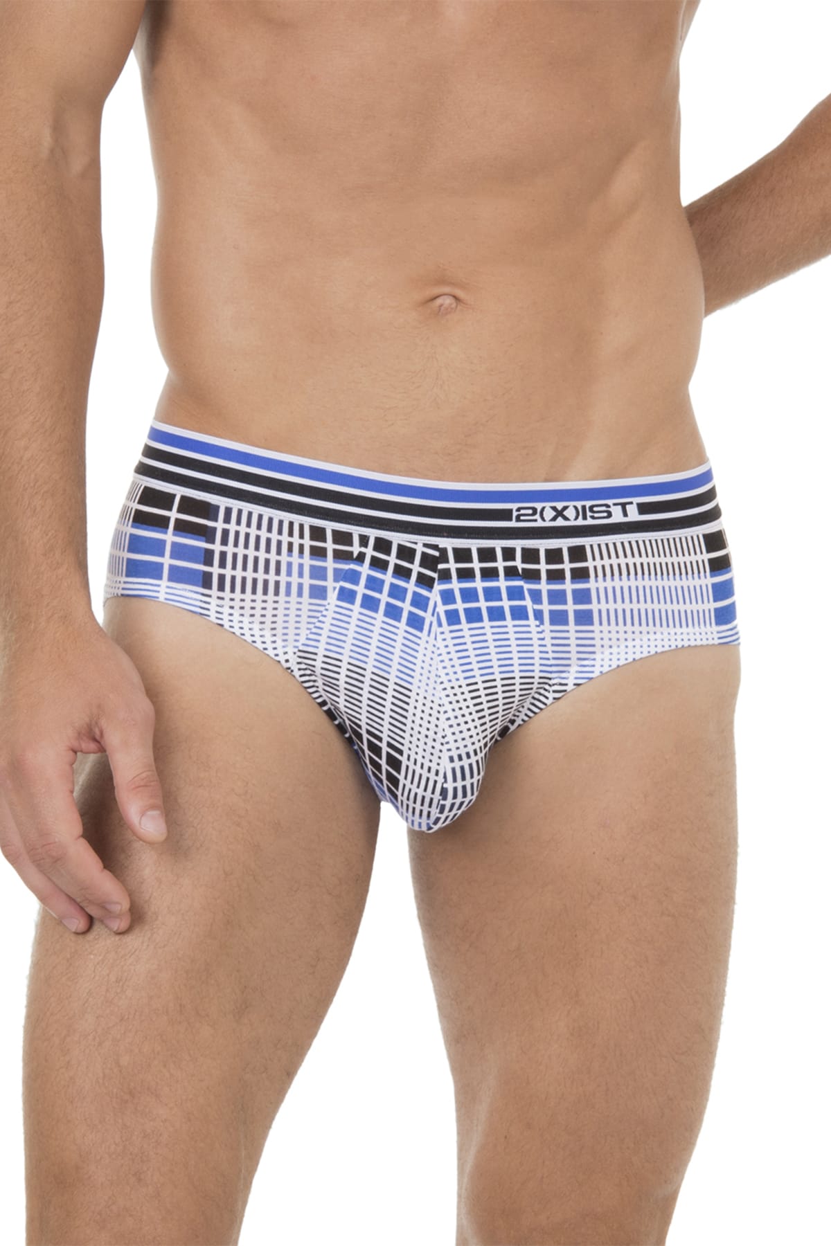 2(X)IST Plaid Black Mod Modal Brief