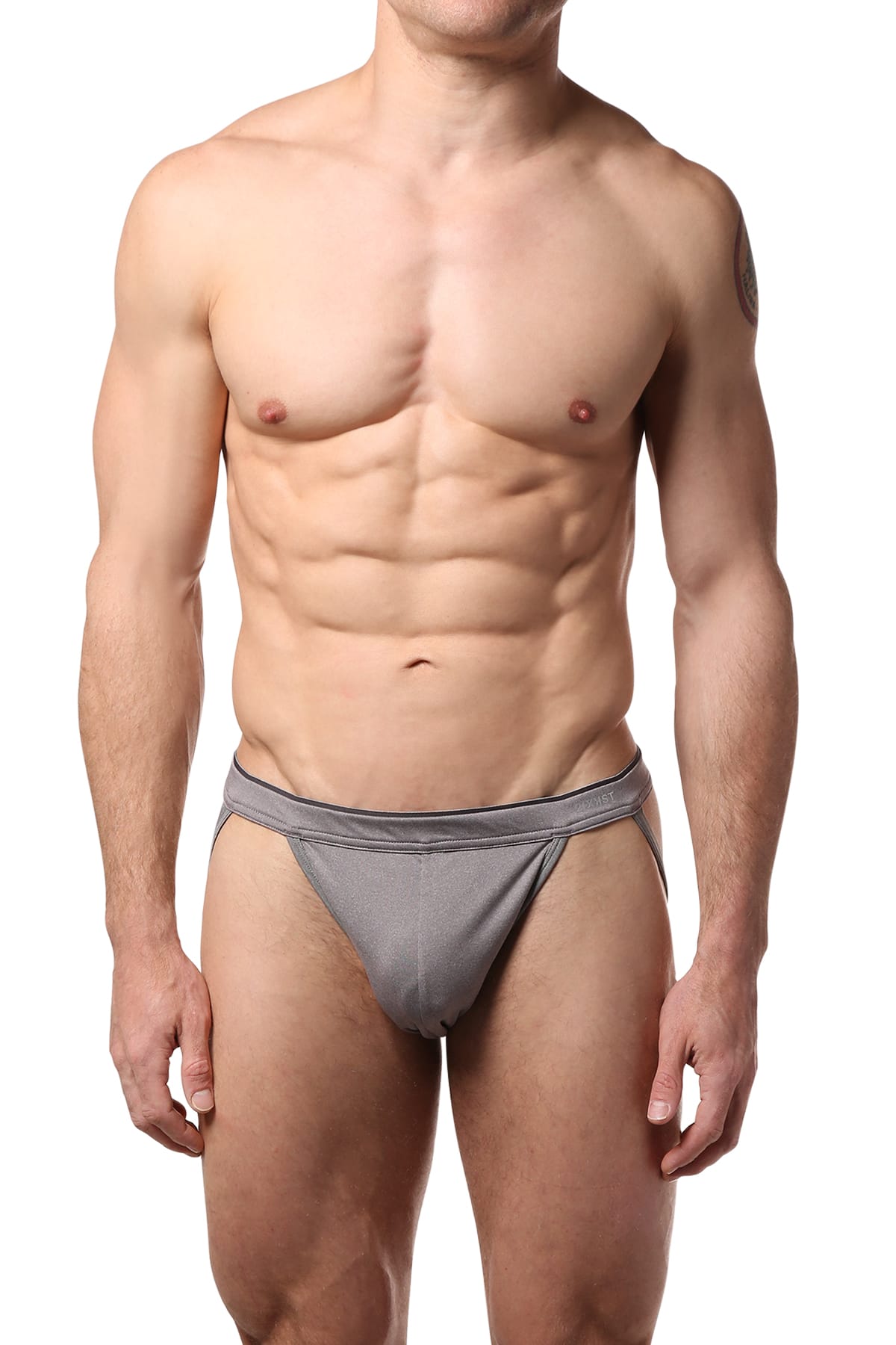 2(X)IST Heather-Grey Sliq Micro Jock