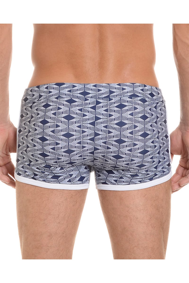 2(X)IST Estate Blue Geo Jogger Swim Trunk