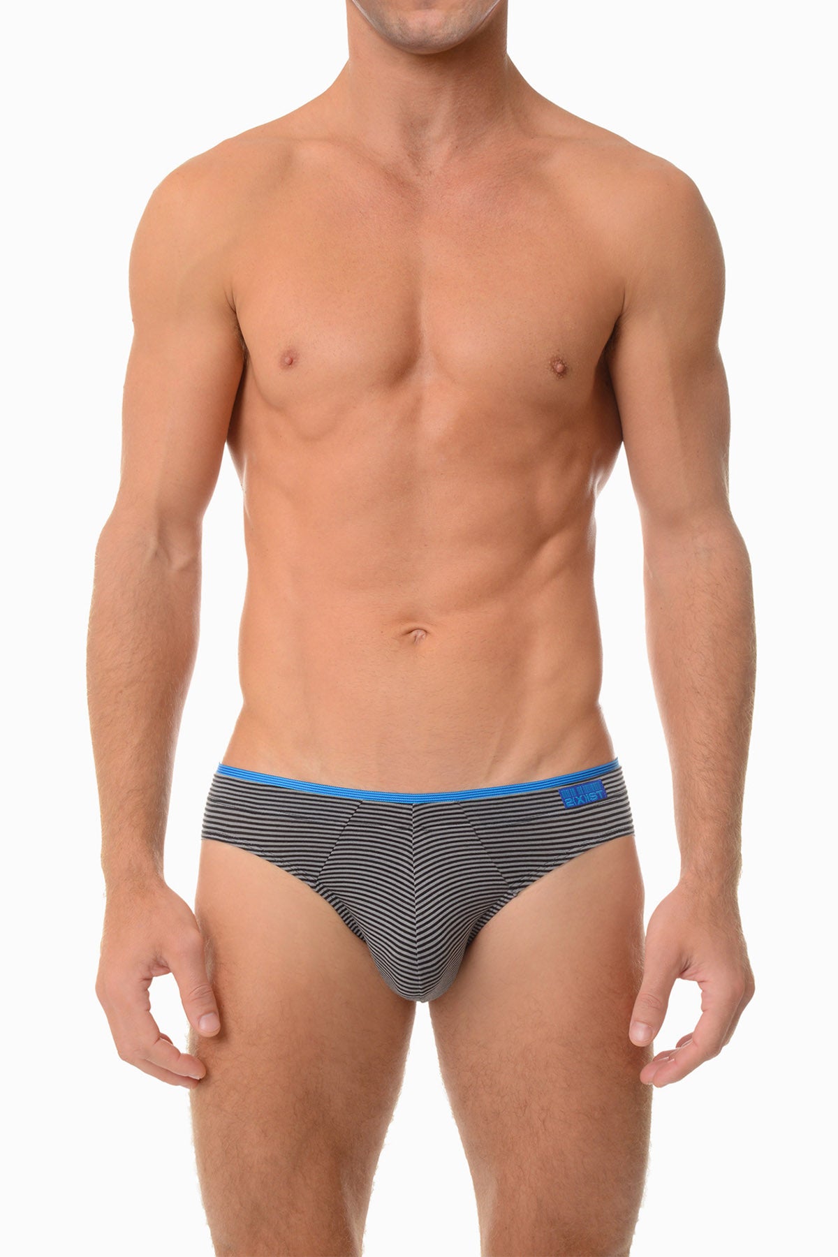 2(X)IST Black Stripe Barcode Modal No Show Bikini