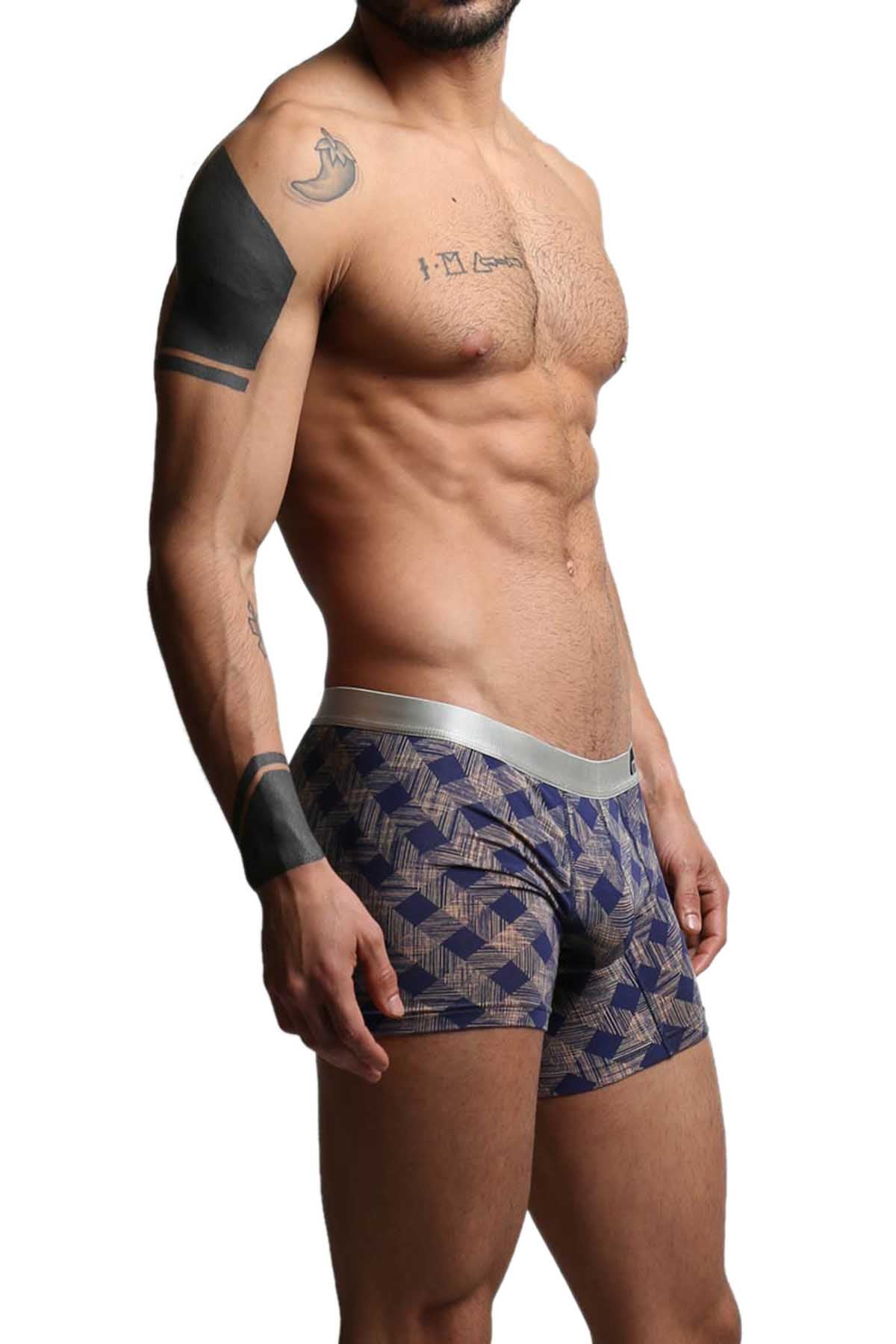 2-Pack Mosmann Orange Plaid & Black Boxer Briefs