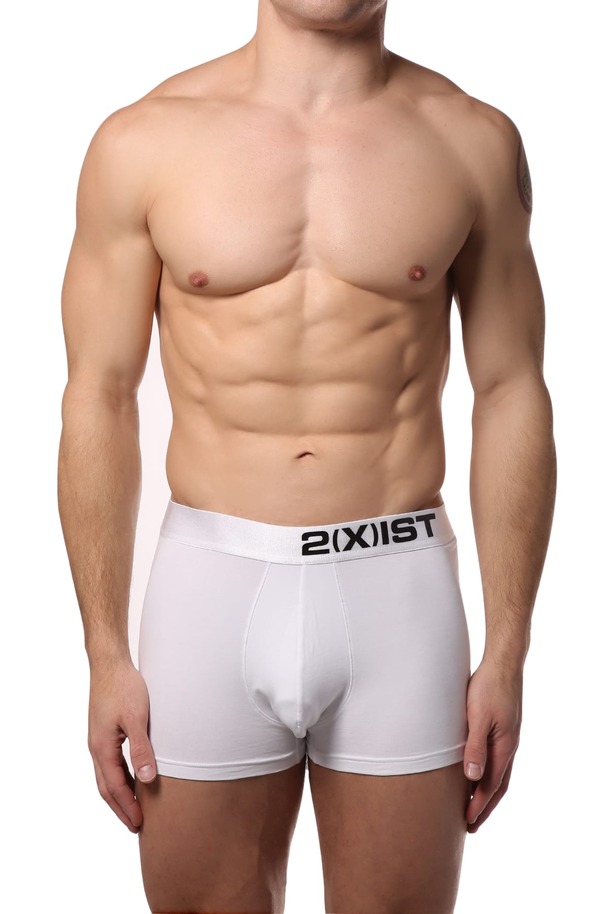 2(X)IST White Electric Cotton Stretch Boxer Brief