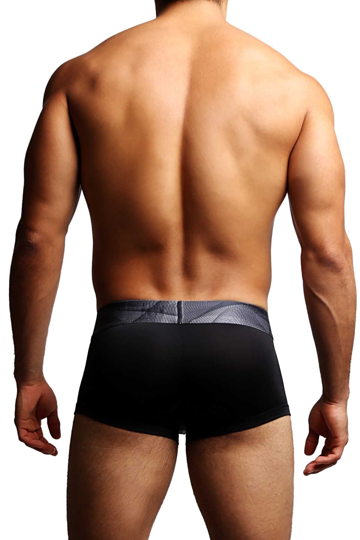 2-Pack Papi Black & Grey Contrast Microfusion Performance Brazilian Trunks