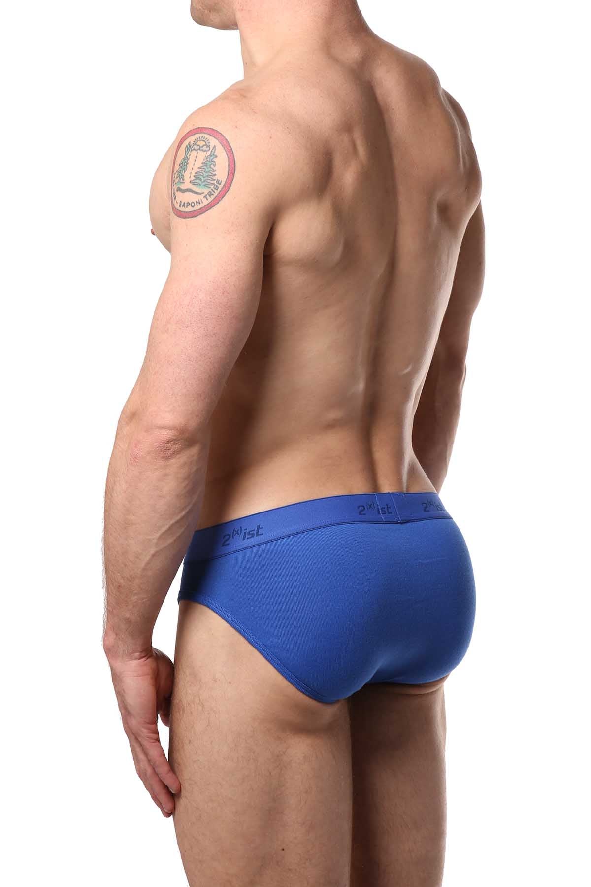 2(X)IST Blue/Green/L.Blue Essential No-Show Brief - 3 PACK