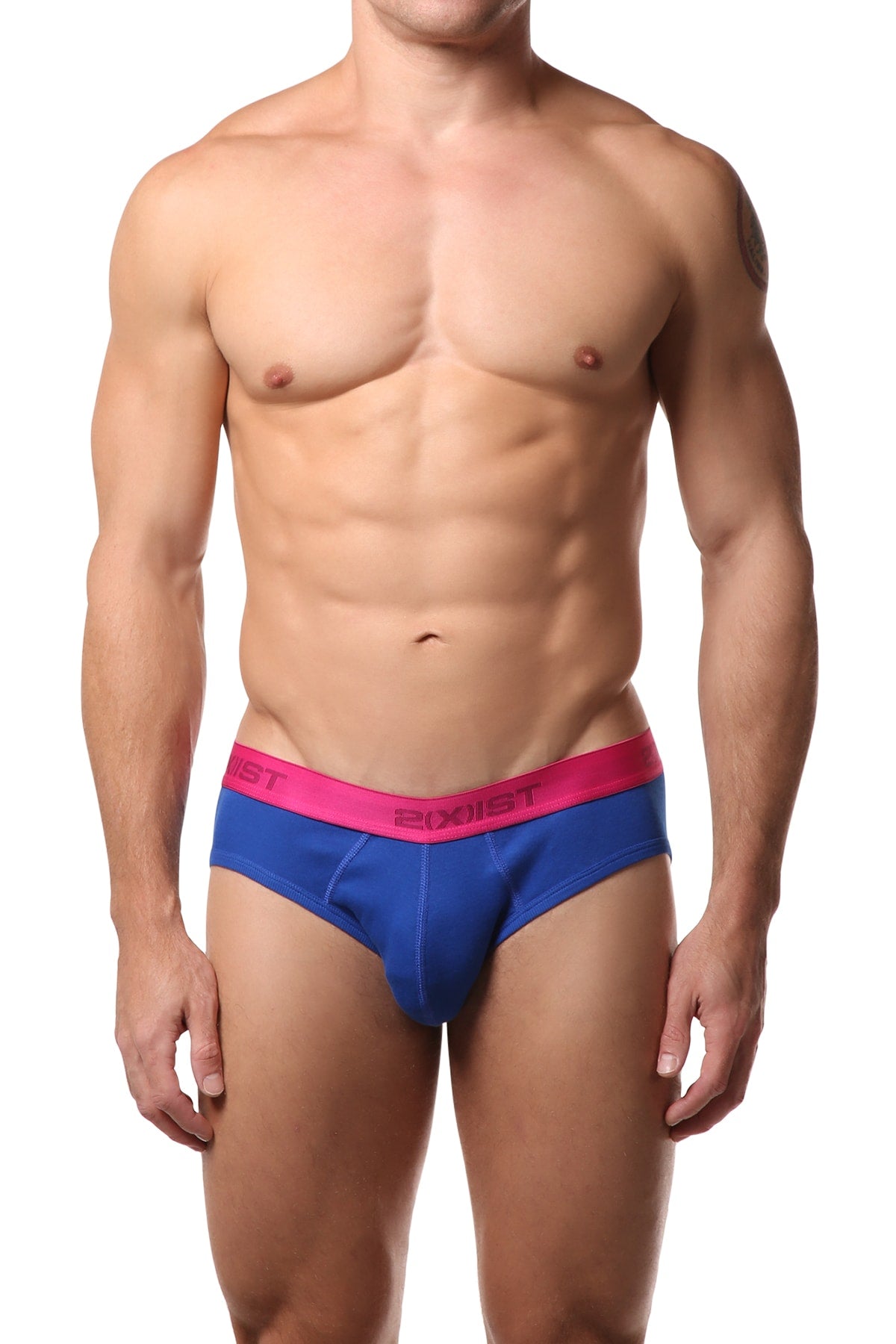 2(X)IST Dark Blue/Black/Light Blue Essential No-Show Brief