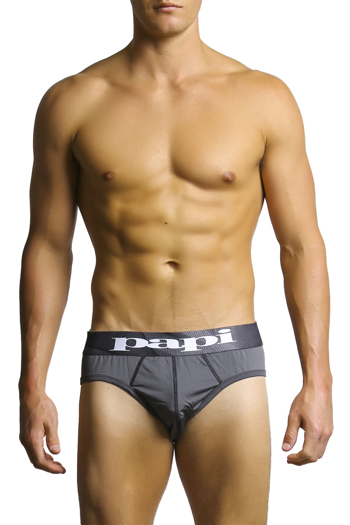 2-Pack Papi Black & Grey Microfusion Performance Brief