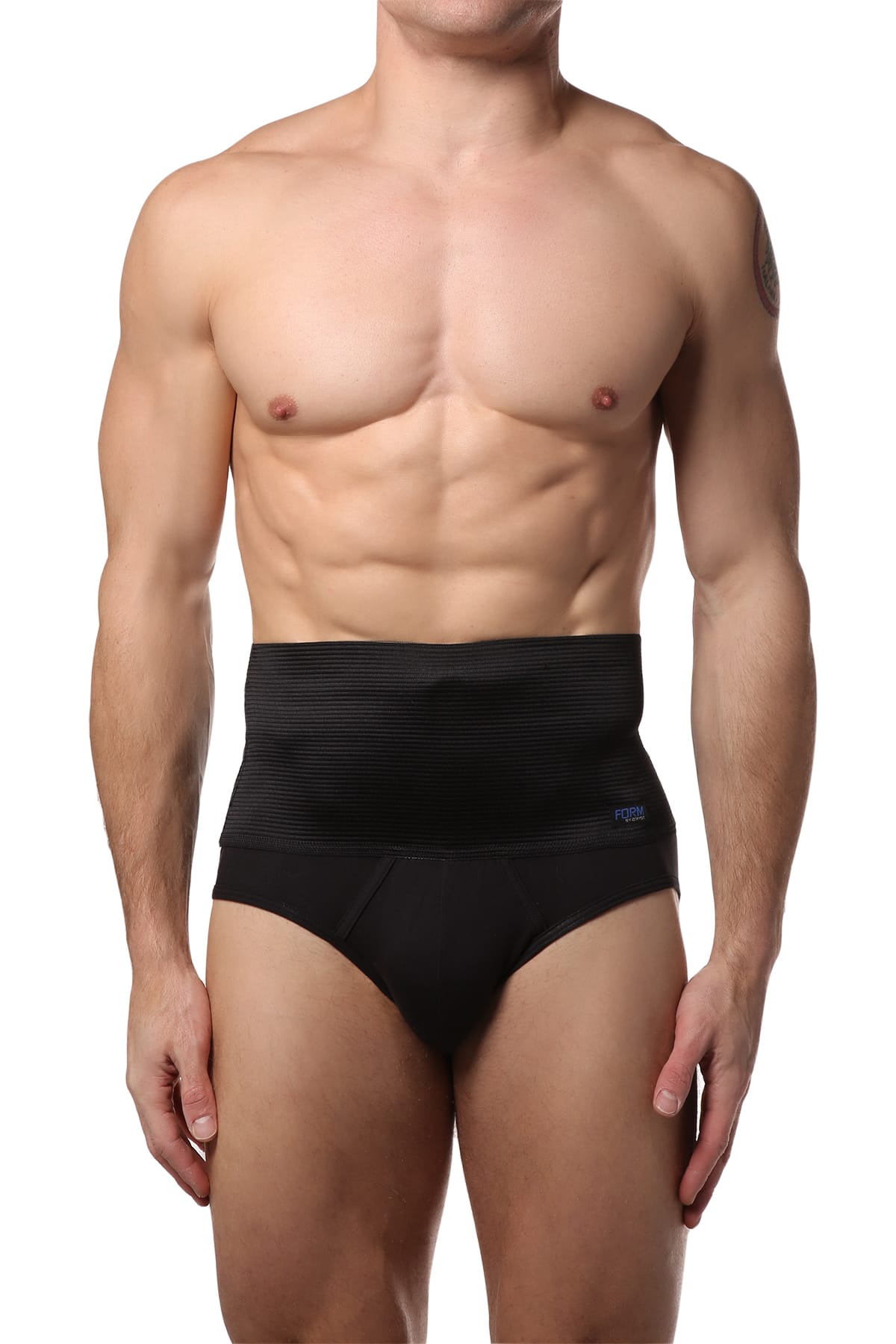 2(X)IST Black 6 Inch Shaper Brief