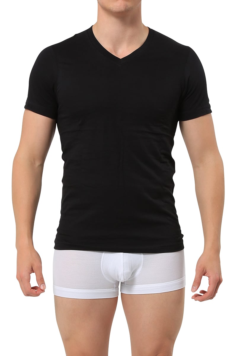 2(X)IST Black Essential V-Neck T-Shirt 3-Pack