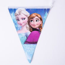 Load image into Gallery viewer, Disney Anime Frozen Party Supplies Princess Elsa Anna Olaf Cartoon Figures Birthday Decorations Girl Event Disposable Tablewares