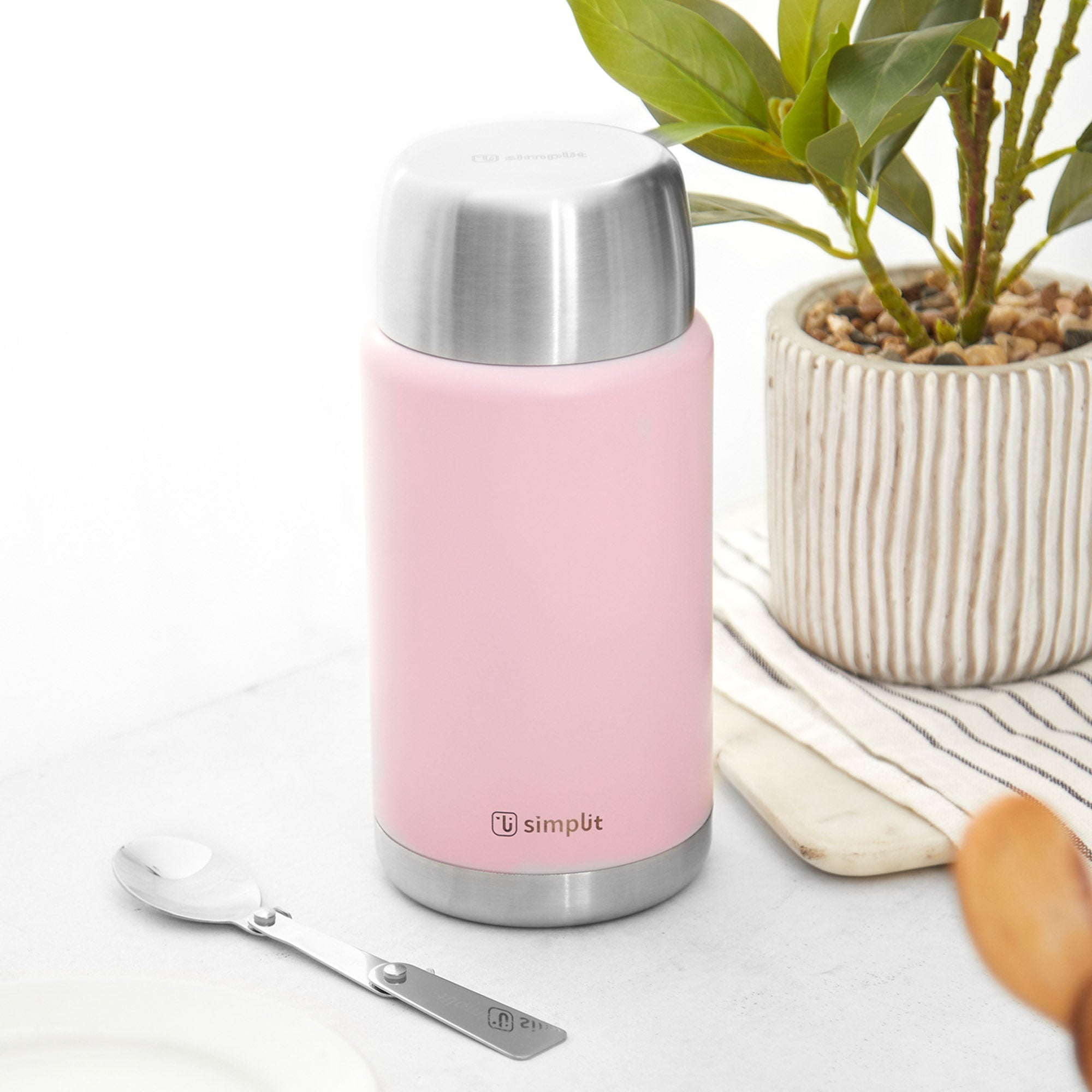 Thermos - Termo para alimentos calientes, termo de acero inoxidable 18/8,  sin BPA, 26 onzas, mantiene los alimentos líquidos calientes o fríos  durante