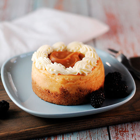 MINI CHEESECAKES DE MANJAR Y MANTEQUILLA DE MANÍ