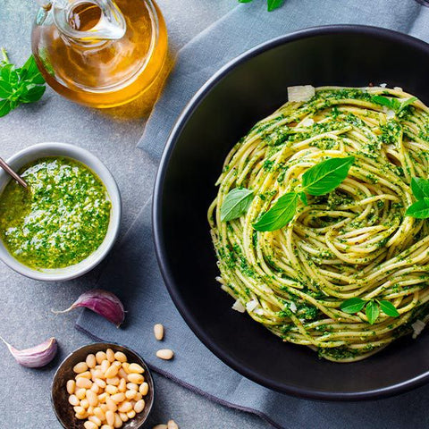 PASTA FRESCA CON PESTO