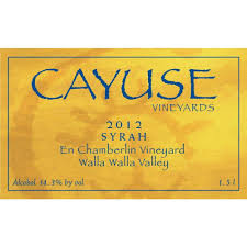 Cayuse en Chamberlin Syrah Washington Walla Walla Valley 2018