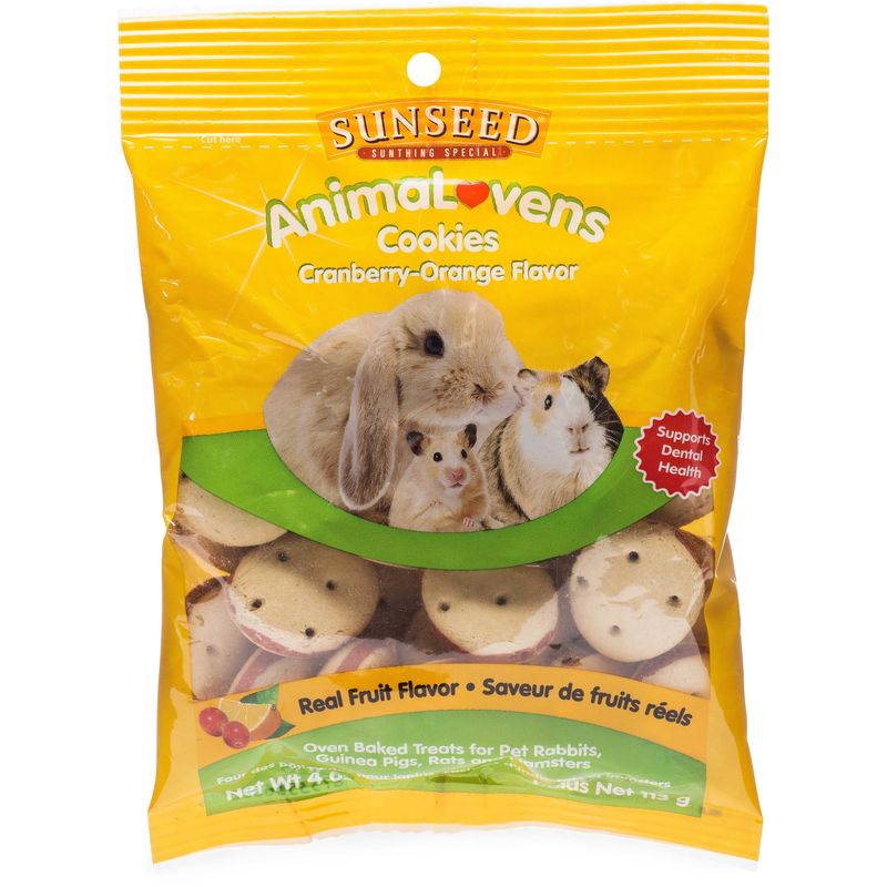 Sunseed AnimaLovens Cookies Cranberry-Orange Flavor 4 oz