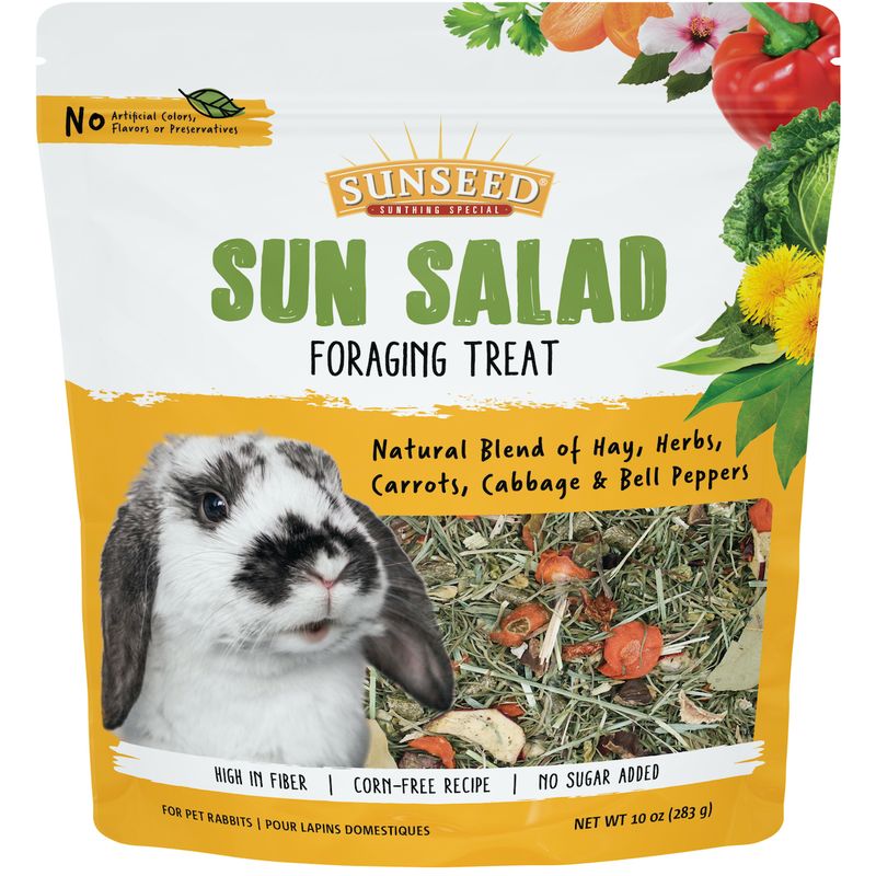 Sunseed Sun Salad Rabbit Foraging Treat 10 oz