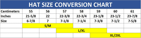 Cap Size Chart | WWP Shop