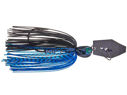 3/8 OZ Chatterbait Elite Evo (Black/Blue)
