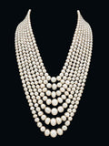 Seven Strand Natural Pearl Necklace